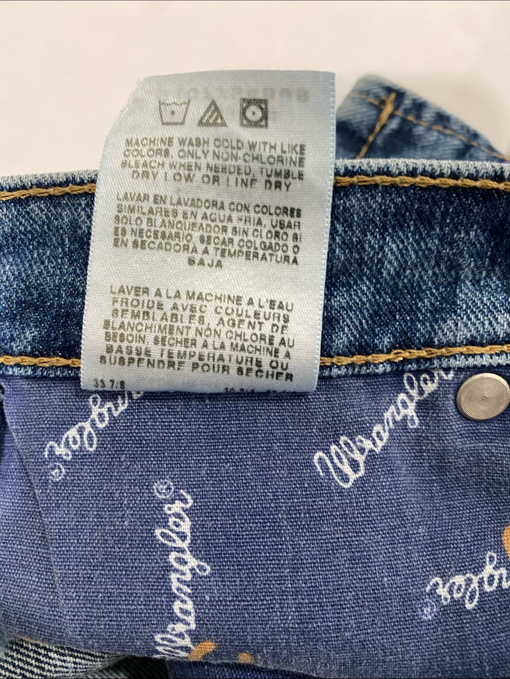 Wrangler Cash Cowgirl Cut Classic Straight Leg Medium Blue Jeans 7/8 x 30 - Picture 12 of 16